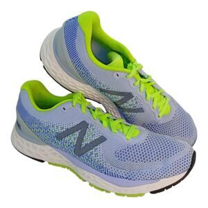 New Balance Fresh Foam 880 Women's Blue & Lime Green Sneakers - Size 10B